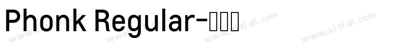 Phonk Regular字体转换